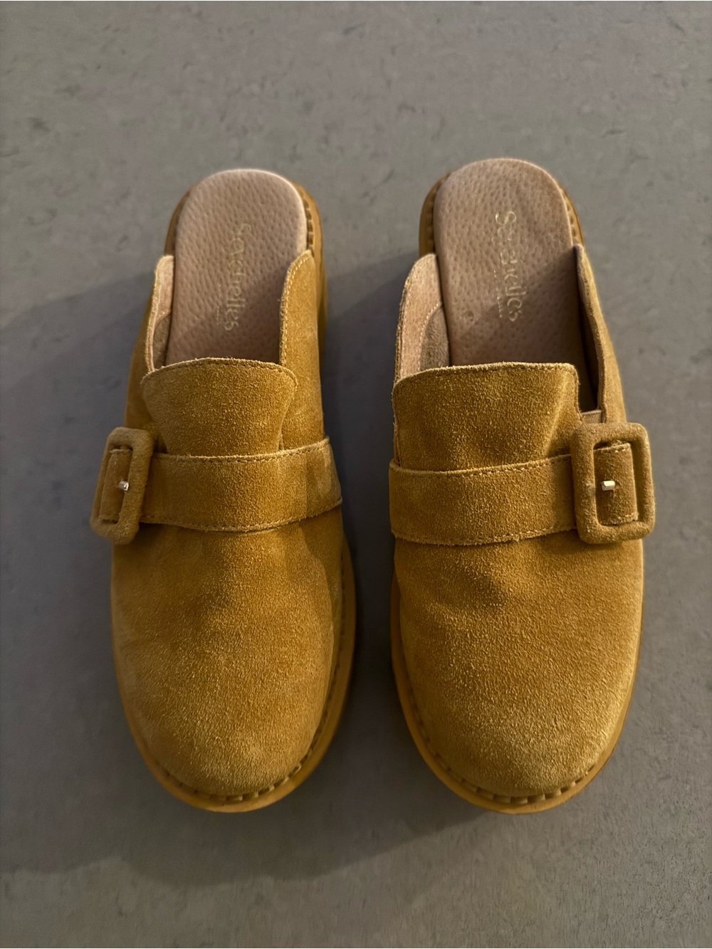 Seychelles Mustard Suede Platform Mule with Buckle Size 8 Worn once - Picture 2 of 13